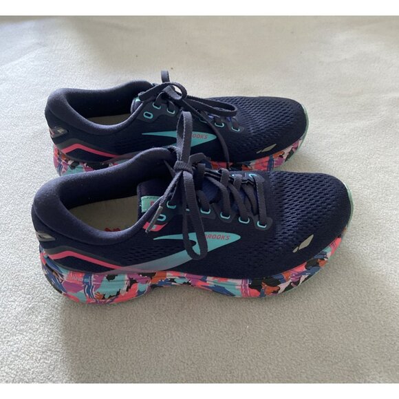 Brooks Women's Eclipse Baja Blue Pink Ghost 15 Running Shoes Sz 7.5 - Picture 6 of 9